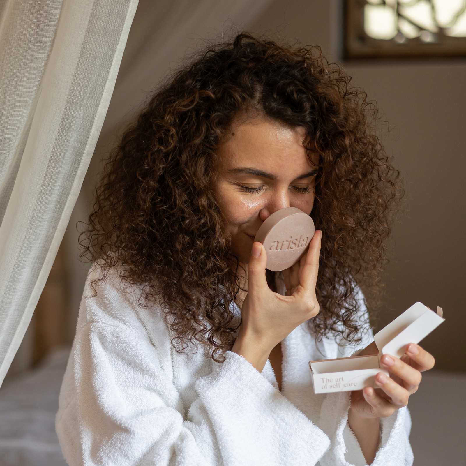 Champú sólido para cabello rizado