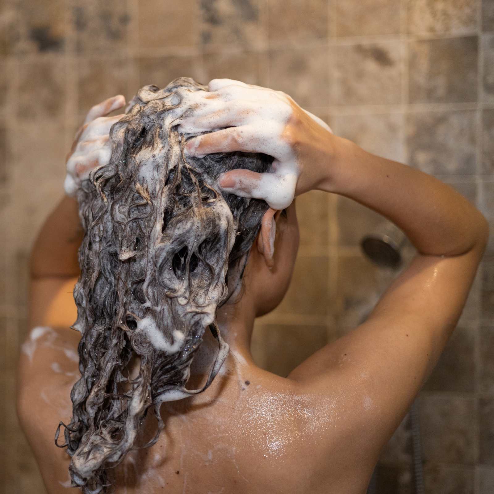 Champú sólido para cabello rizado