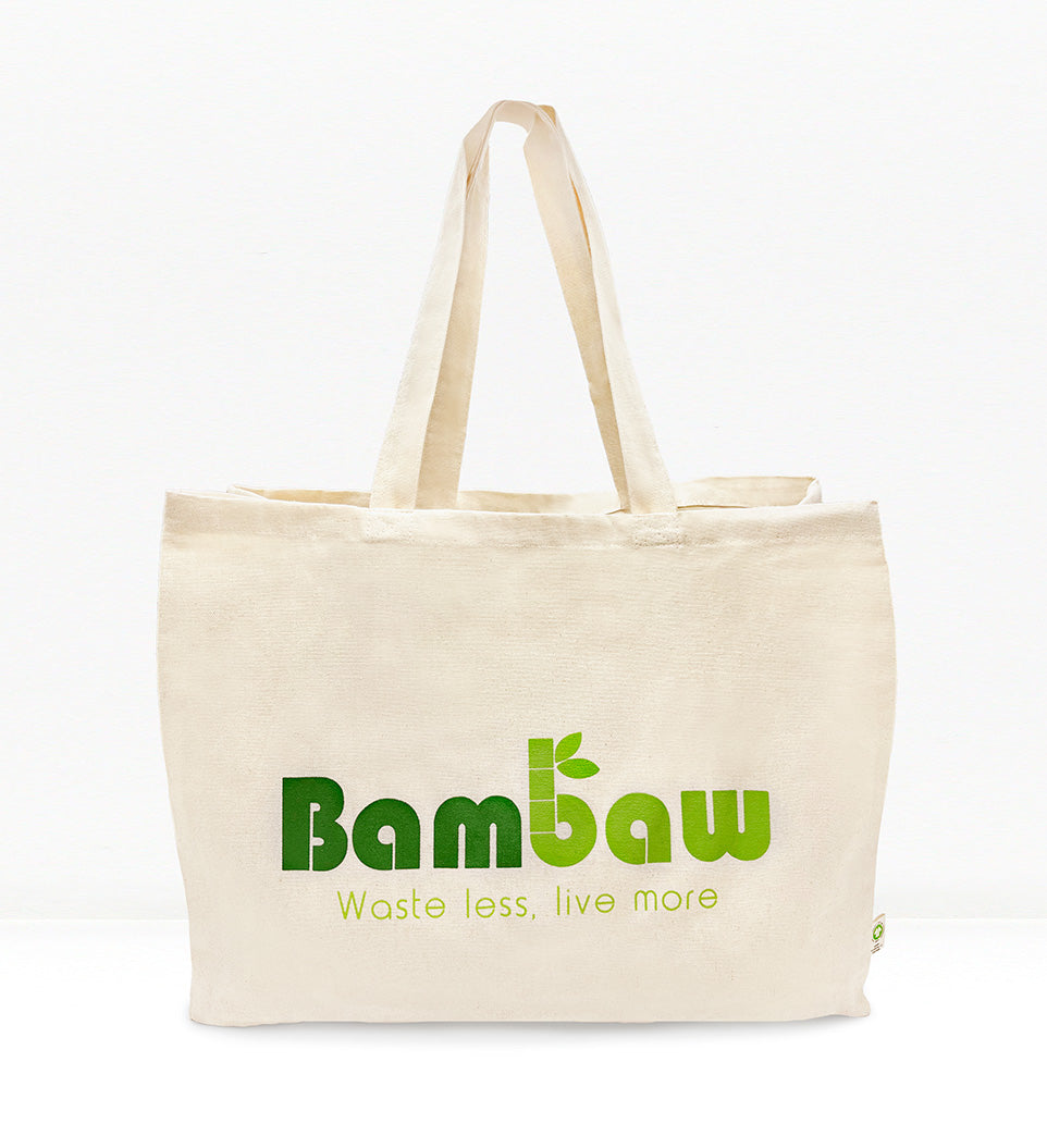 Bolsa de Tela Bambaw | 100 % Algodón Orgánico | Certificación GOTS | Estampada en Francia