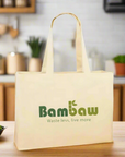 Bolsa de Tela Bambaw | 100 % Algodón Orgánico | Certificación GOTS | Estampada en Francia