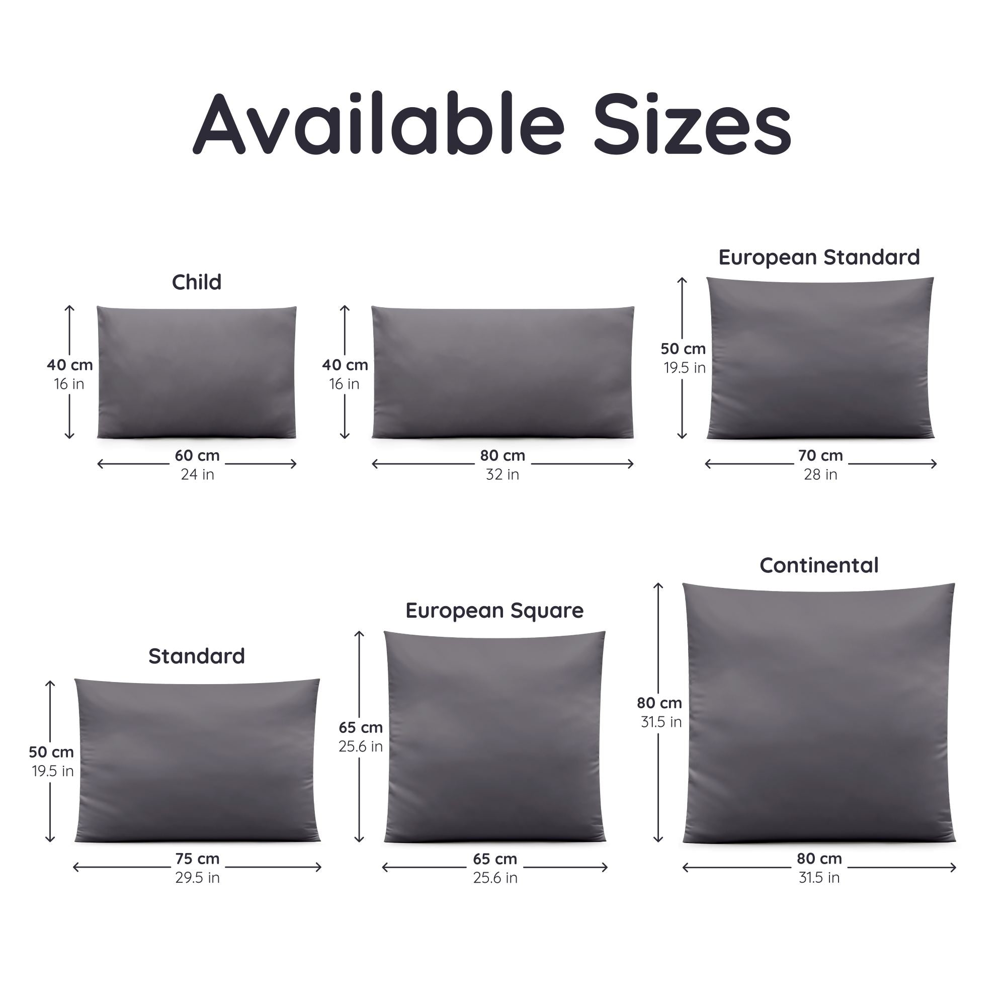 Fundas de Almohada de Bambú | Pack de 2 | Colores Disponibles